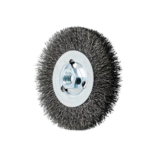 Pferd 4" Crimped Wire Wheel Narrow Face .014 CS Wire, 5/811 Thread